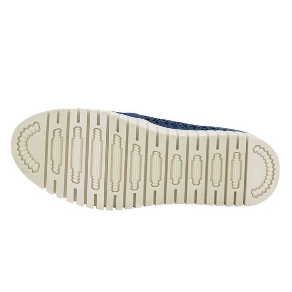 Jsport Ladies' Floral Cutout Lightweight Comfy Slip-On Mule - Navy - Picture 6 of 8